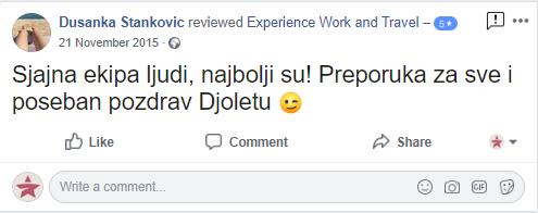 Dusanka Stankovic Experience1
