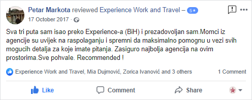 Petar Markota Experience